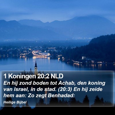 1 Koningen 20:2 NLD Bible Verse Image
