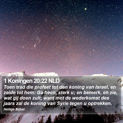 1 Koningen 20:22 NLD Bible Verse Image