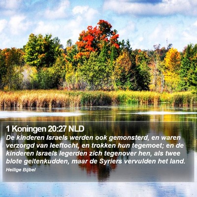 1 Koningen 20:27 NLD Bible Verse Image