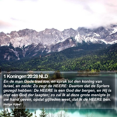 1 Koningen 20:28 NLD Bible Verse Image