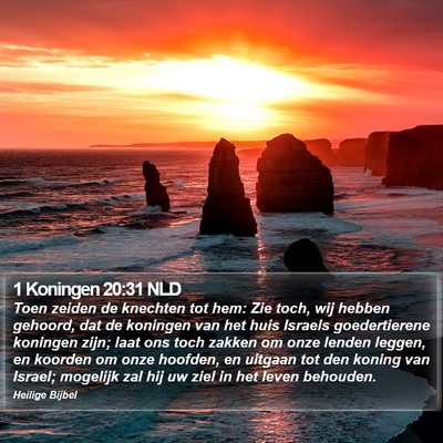 1 Koningen 20:31 NLD Bible Verse Image