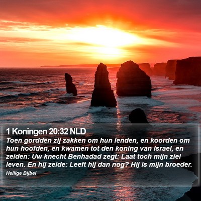 1 Koningen 20:32 NLD Bible Verse Image