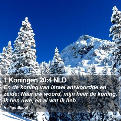 1 Koningen 20:4 NLD Bible Verse Image