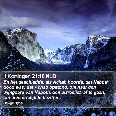 1 Koningen 21:16 NLD Bible Verse Image