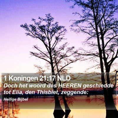 1 Koningen 21:17 NLD Bible Verse Image