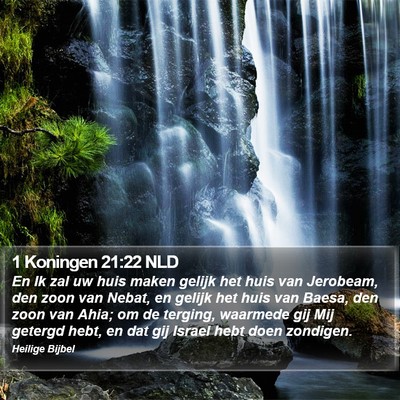 1 Koningen 21:22 NLD Bible Verse Image