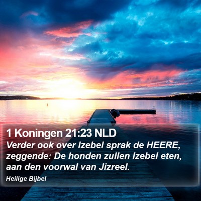1 Koningen 21:23 NLD Bible Verse Image