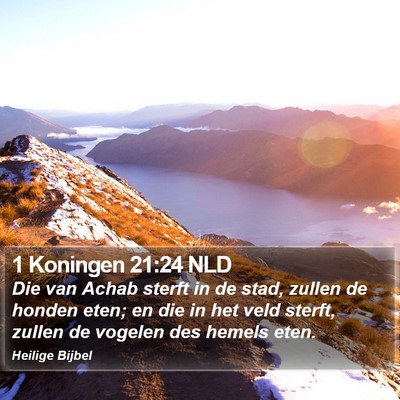 1 Koningen 21:24 NLD Bible Verse Image