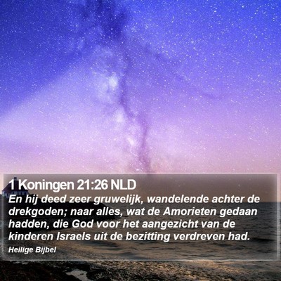 1 Koningen 21:26 NLD Bible Verse Image