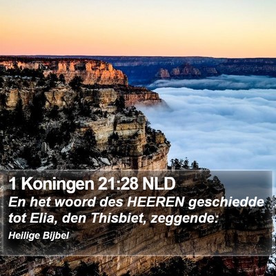 1 Koningen 21:28 NLD Bible Verse Image
