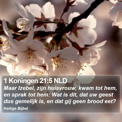 1 Koningen 21:5 NLD Bible Verse Image