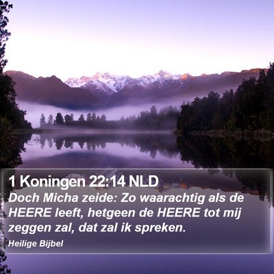 1 Koningen 22:14 NLD Bible Verse Image