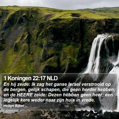 1 Koningen 22:17 NLD Bible Verse Image