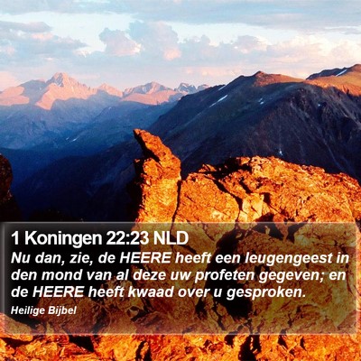 1 Koningen 22:23 NLD Bible Verse Image