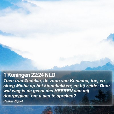 1 Koningen 22:24 NLD Bible Verse Image