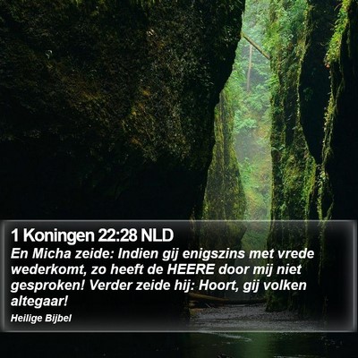 1 Koningen 22:28 NLD Bible Verse Image