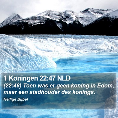 1 Koningen 22:47 NLD Bible Verse Image