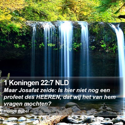 1 Koningen 22:7 NLD Bible Verse Image