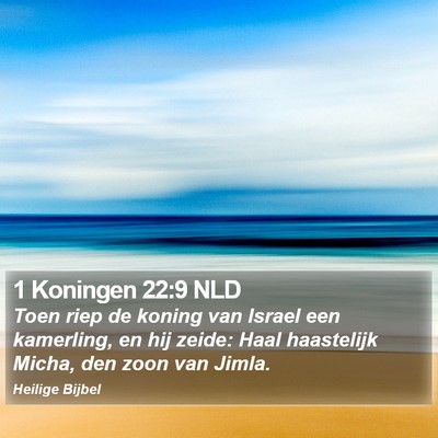 1 Koningen 22:9 NLD Bible Verse Image