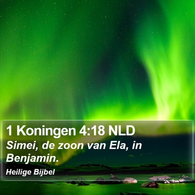 1 Koningen 4:18 NLD Bible Verse Image
