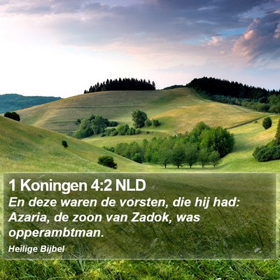 1 Koningen 4:2 NLD Bible Verse Image