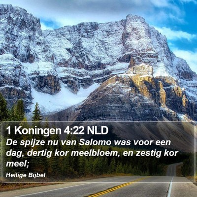 1 Koningen 4:22 NLD Bible Verse Image