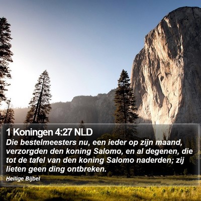 1 Koningen 4:27 NLD Bible Verse Image