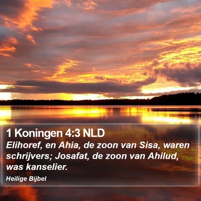 1 Koningen 4:3 NLD Bible Verse Image