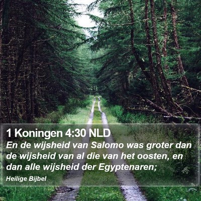 1 Koningen 4:30 NLD Bible Verse Image