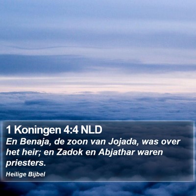 1 Koningen 4:4 NLD Bible Verse Image