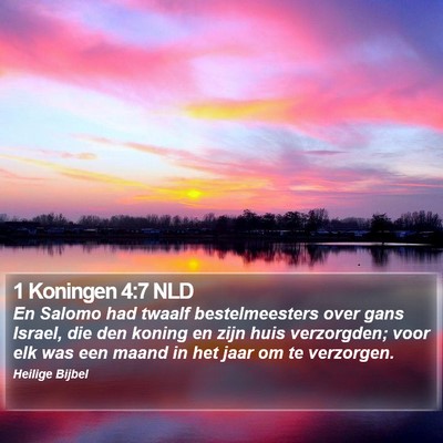 1 Koningen 4:7 NLD Bible Verse Image