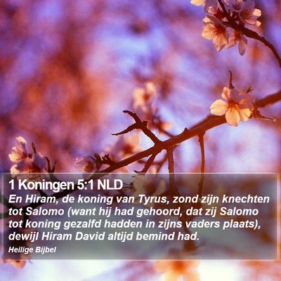 1 Koningen 5:1 NLD Bible Verse Image