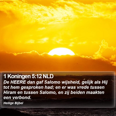 1 Koningen 5:12 NLD Bible Verse Image