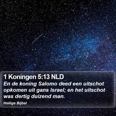 1 Koningen 5:13 NLD Bible Verse Image
