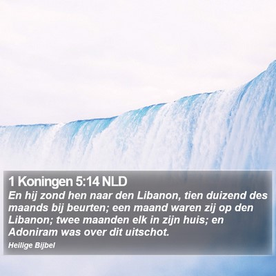 1 Koningen 5:14 NLD Bible Verse Image