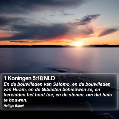 1 Koningen 5:18 NLD Bible Verse Image