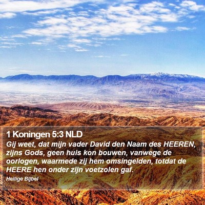 1 Koningen 5:3 NLD Bible Verse Image