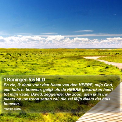 1 Koningen 5:5 NLD Bible Verse Image