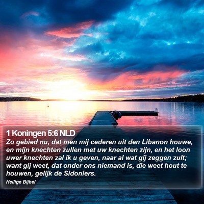 1 Koningen 5:6 NLD Bible Verse Image