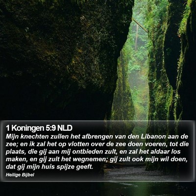 1 Koningen 5:9 NLD Bible Verse Image
