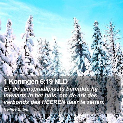 1 Koningen 6:19 NLD Bible Verse Image