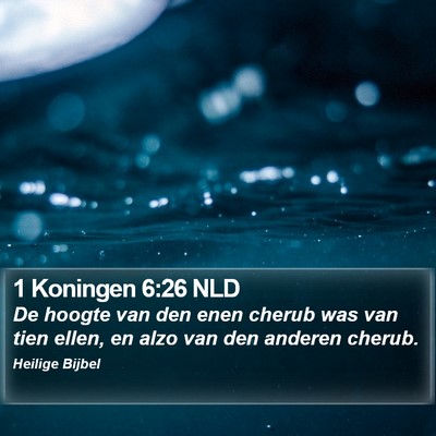 1 Koningen 6:26 NLD Bible Verse Image