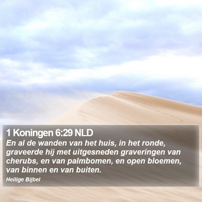 1 Koningen 6:29 NLD Bible Verse Image