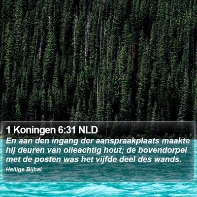 1 Koningen 6:31 NLD Bible Verse Image