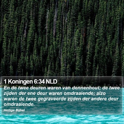1 Koningen 6:34 NLD Bible Verse Image