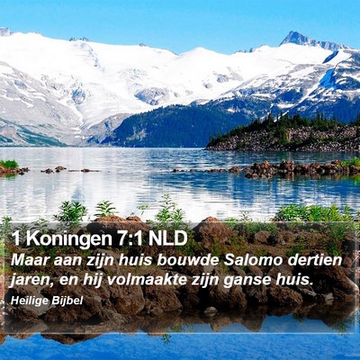 1 Koningen 7:1 NLD Bible Verse Image