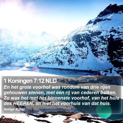 1 Koningen 7:12 NLD Bible Verse Image