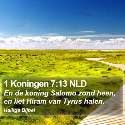 1 Koningen 7:13 NLD Bible Verse Image