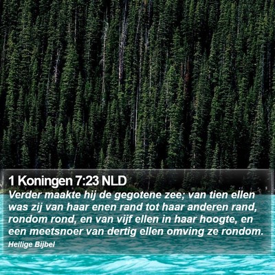 1 Koningen 7:23 NLD Bible Verse Image