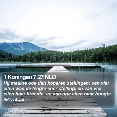 1 Koningen 7:27 NLD Bible Verse Image
